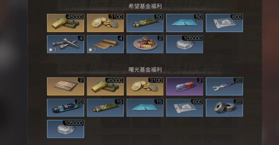 明日之后希望基金是什么