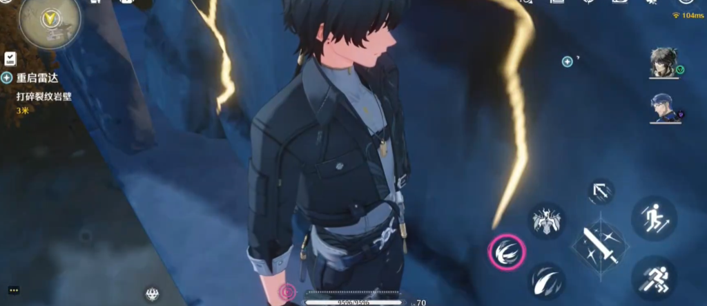 鸣潮岩壁怎么打碎