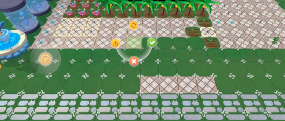 摩尔庄园怎么在地砖上种地