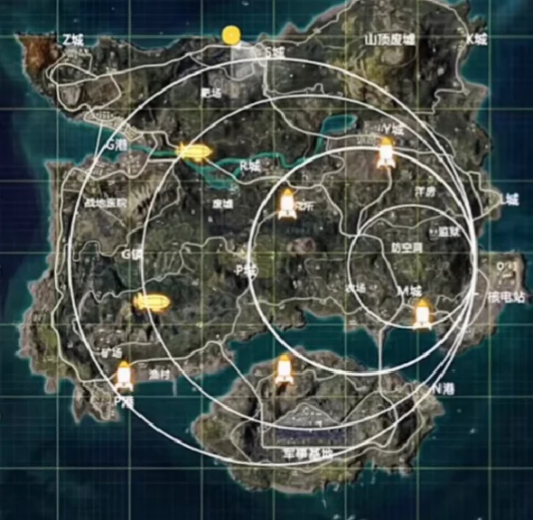 绝地求生怎么判断圈缩在那