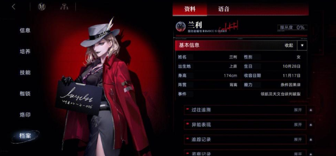 无期迷途兰利前期可以养吗
